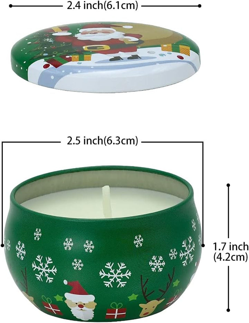 Christmas Scented Candles Gift Set for Women, 8 Pack Natural Soy Wax Aromatherapy Candles for Home Party, Total 88 Hours Burn…
